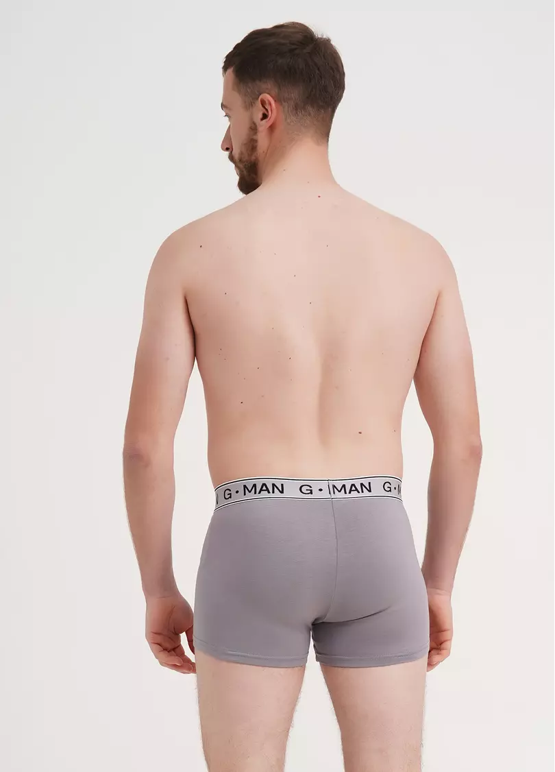 Трусы боксеры из хлопка G-MAN 20401/60 light gray (серый)