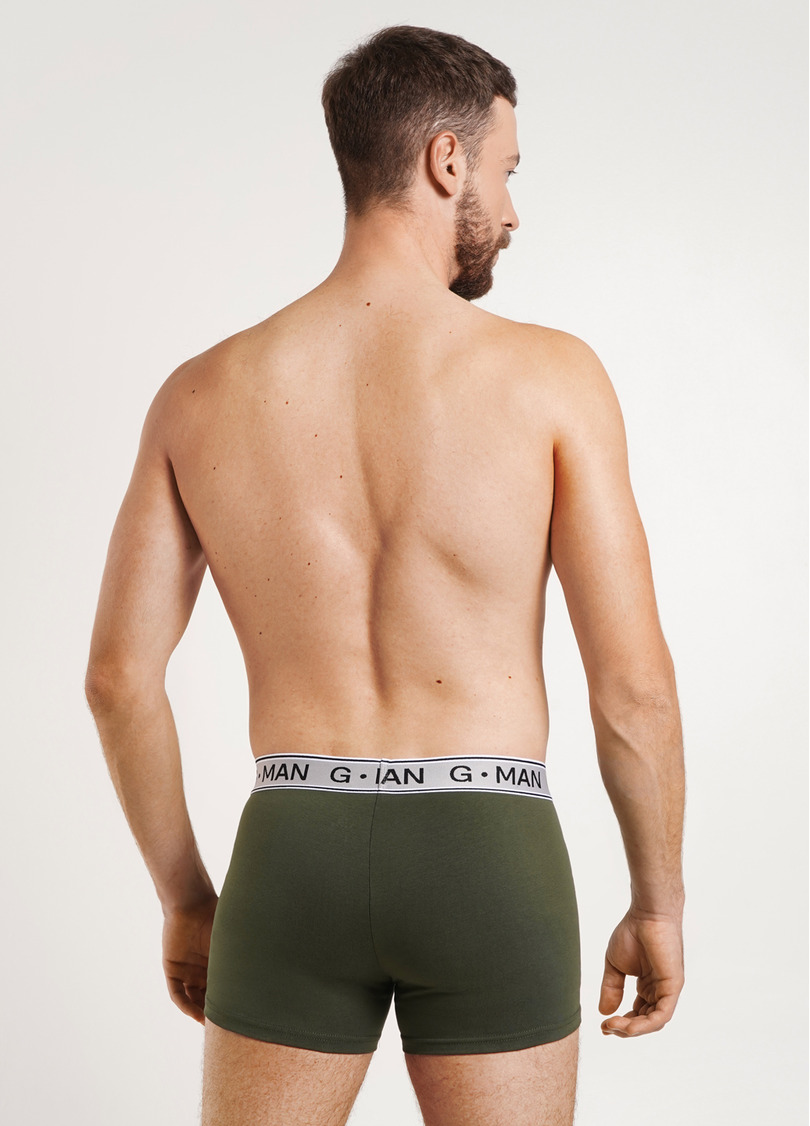 Трусы боксеры из хлопка G-MAN 20401/60 light khaki (зеленый)
