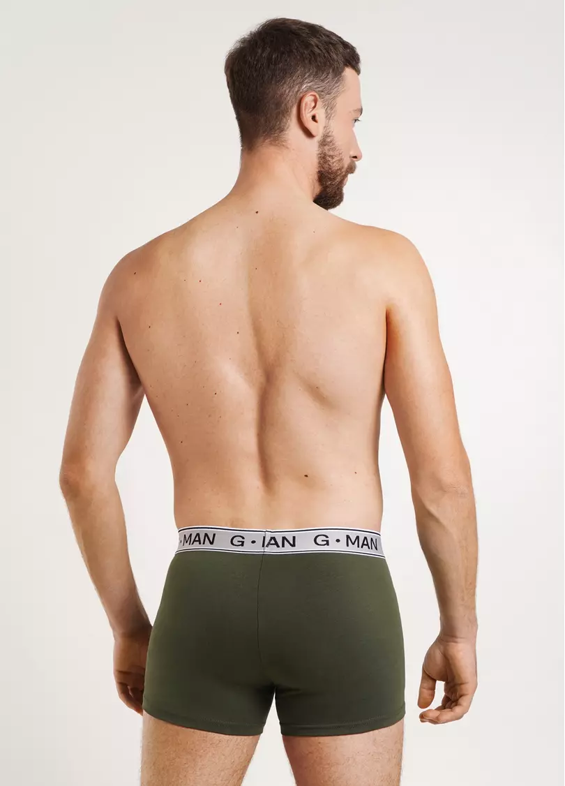 Трусы боксеры из хлопка G-MAN 20401/60 light khaki (зеленый)