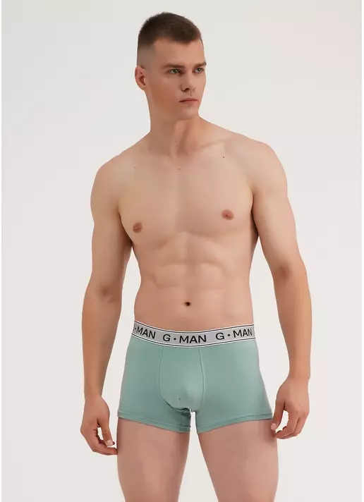 Трусы боксеры из хлопка G-MAN 20401/60 mint (зеленый)