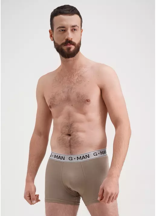 Труси боксери з бавовни G-MAN 20401/60 mokko (бежевий)