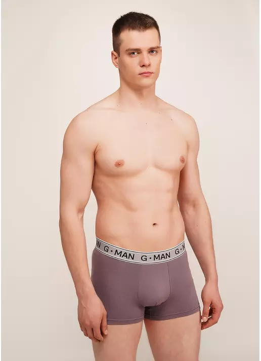 Трусы боксеры из хлопка G-MAN 20401/60 muted mauve (розовый)