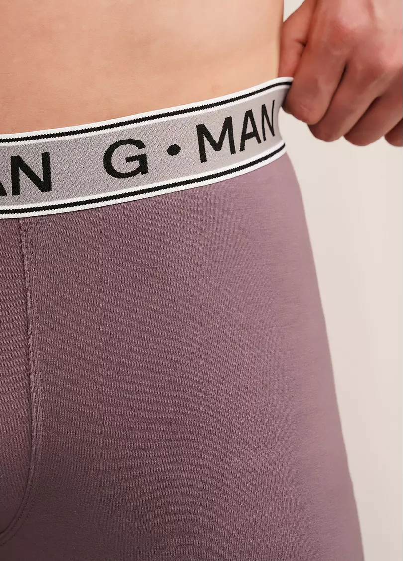Труси боксери з бавовни G-MAN 20401/60 muted mauve (рожевий)