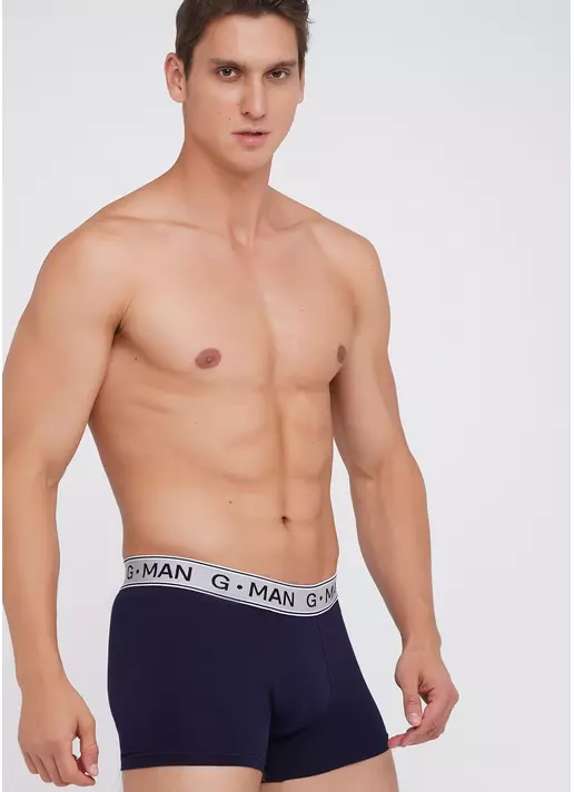 Трусы боксеры из хлопка G-MAN 20401/60 navy (синий)