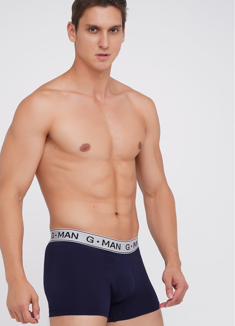 Трусы боксеры из хлопка G-MAN 20401/60 navy (синий)