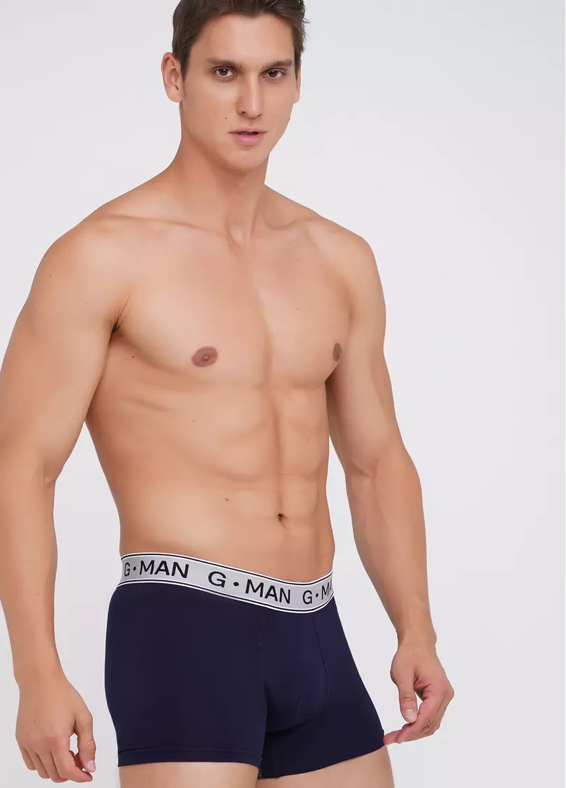 Трусы боксеры из хлопка G-MAN 20401/60 navy (синий)