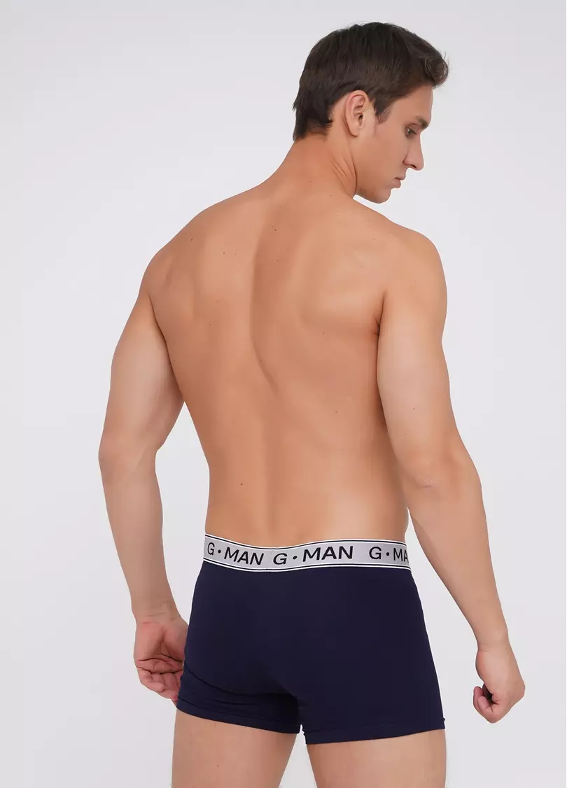 Трусы боксеры из хлопка G-MAN 20401/60 navy (синий)