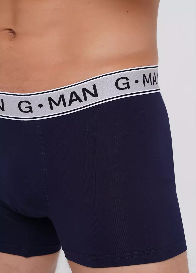 Трусы боксеры из хлопка G-MAN 20401/60 navy (синий)