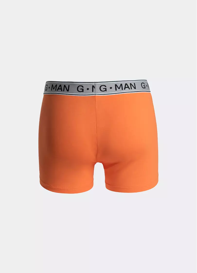Трусы боксеры из хлопка G-MAN, оранжевые