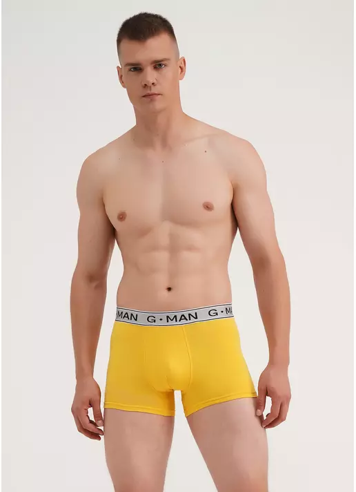 Труси боксери з бавовни G-MAN 20401/60 yellow (жовтий)