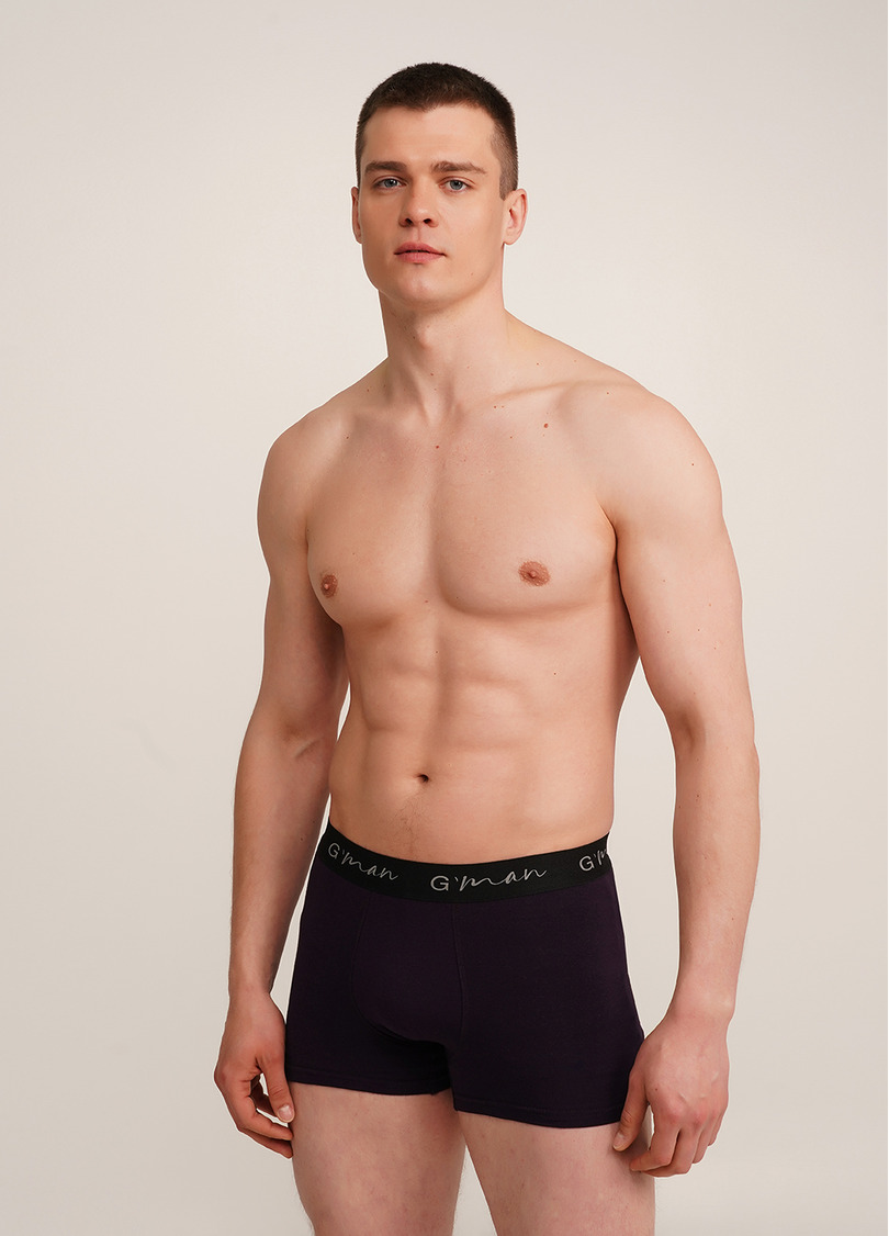 Мужские трусы боксеры G-MAN 20405/60 dark purple (фиолетовый)