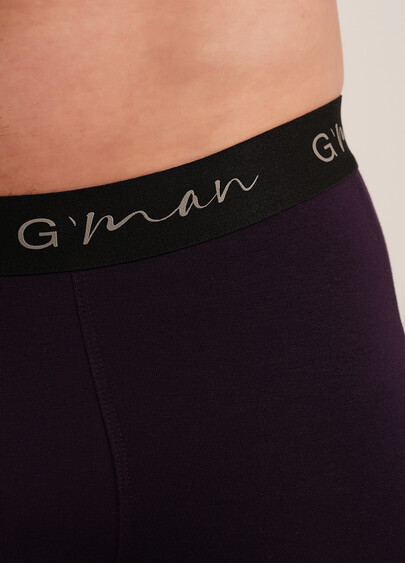 Мужские трусы боксеры G-MAN 20405/60 dark purple (фиолетовый)