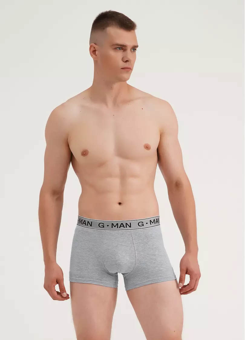 Трусы боксеры G-MAN 20407/60 light grey marl (серый)
