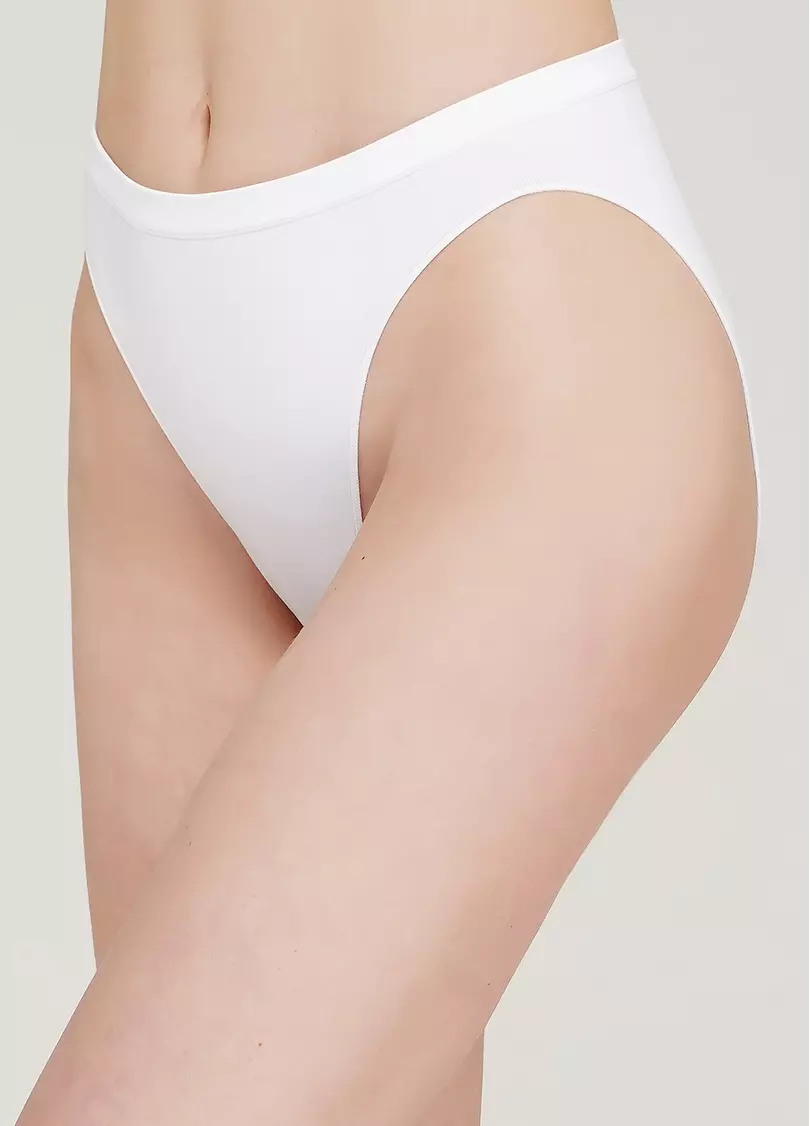 Женские трусы слипы HI-LEG BRIEFS (белый)