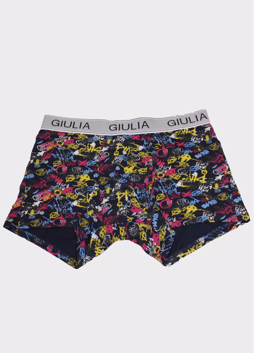 Мужские трусы с принтом PRINT 20401/60 (темно-синий, желтый, розовый)