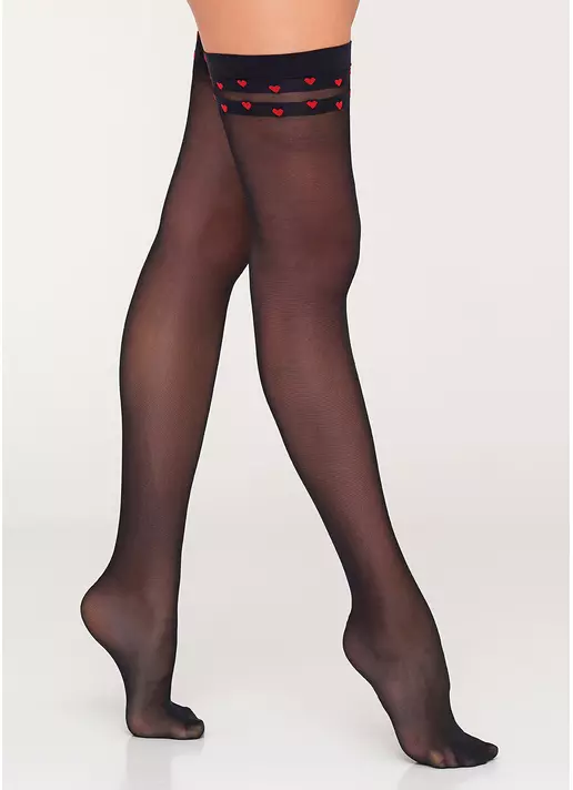 Чулки с принтом AMOUR 20 (2) calze