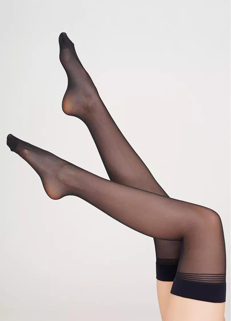 Женские чулки под пояс INCANTO 20 (1) calze nero (черный)