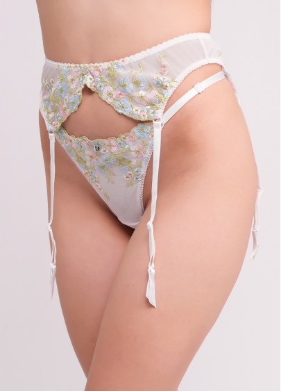 Пояс для чулок Olympia 3009/47 white/blue (белый)