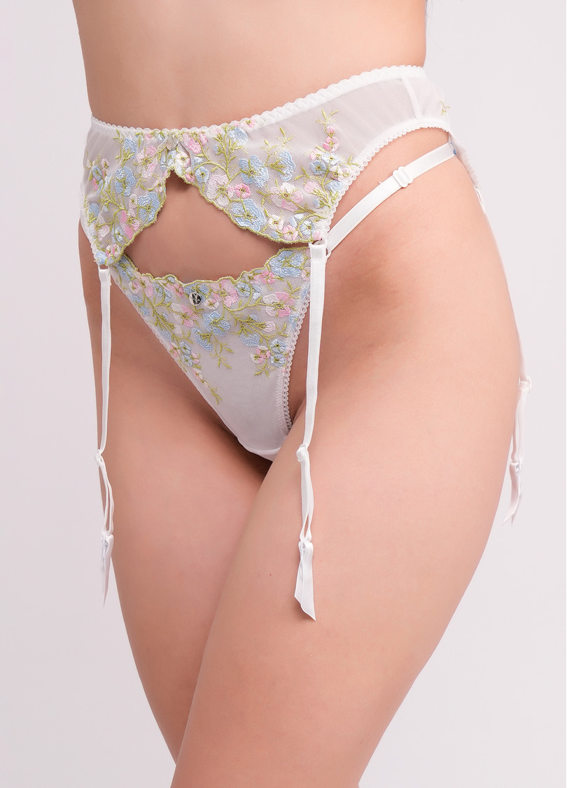 Пояс для чулок Olympia 3009/47 white/blue (белый)