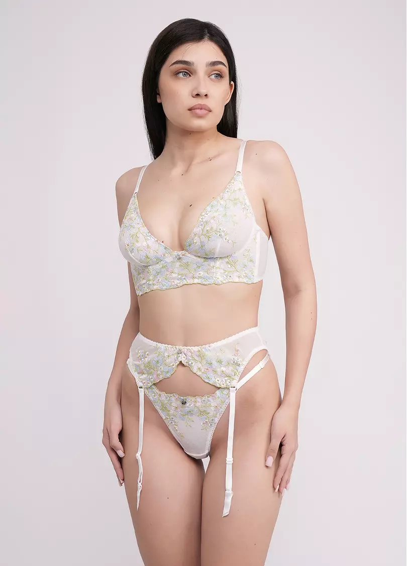 Пояс для чулок Olympia 3009/47 white/blue (белый)