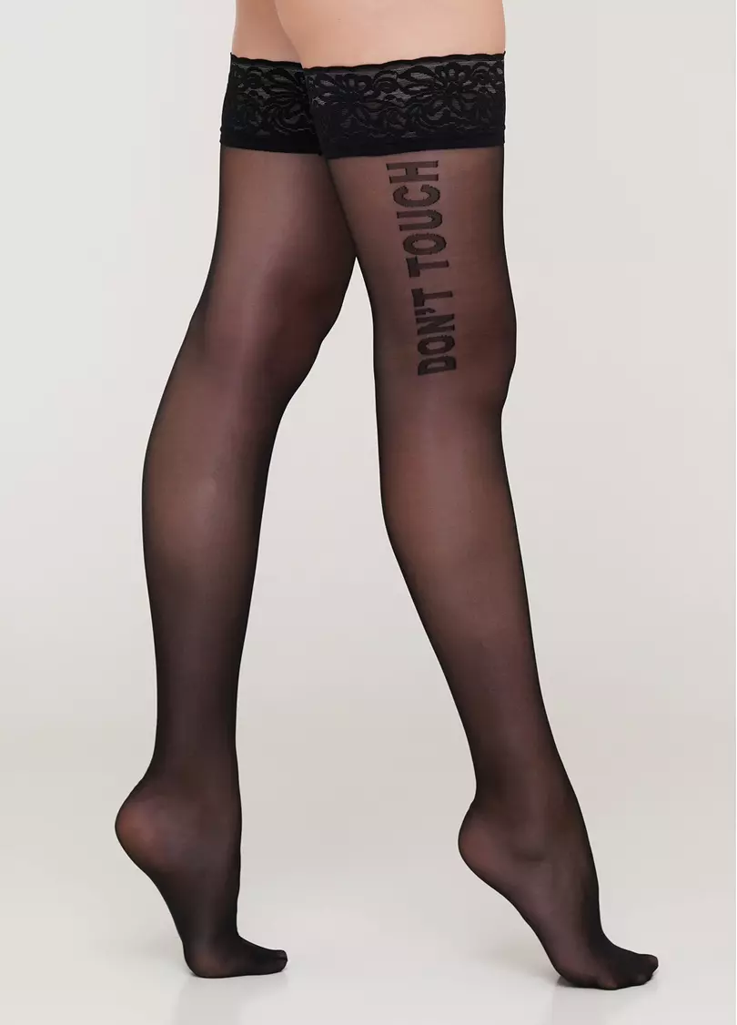 Панчохи з написом на силіконовій основі VOGUE 20 (2) calze