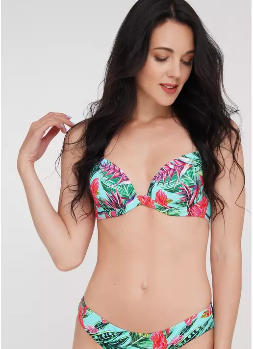 Купальный бюстгальтер с push-up Isida Swim 1102/20 (бирюзовый)