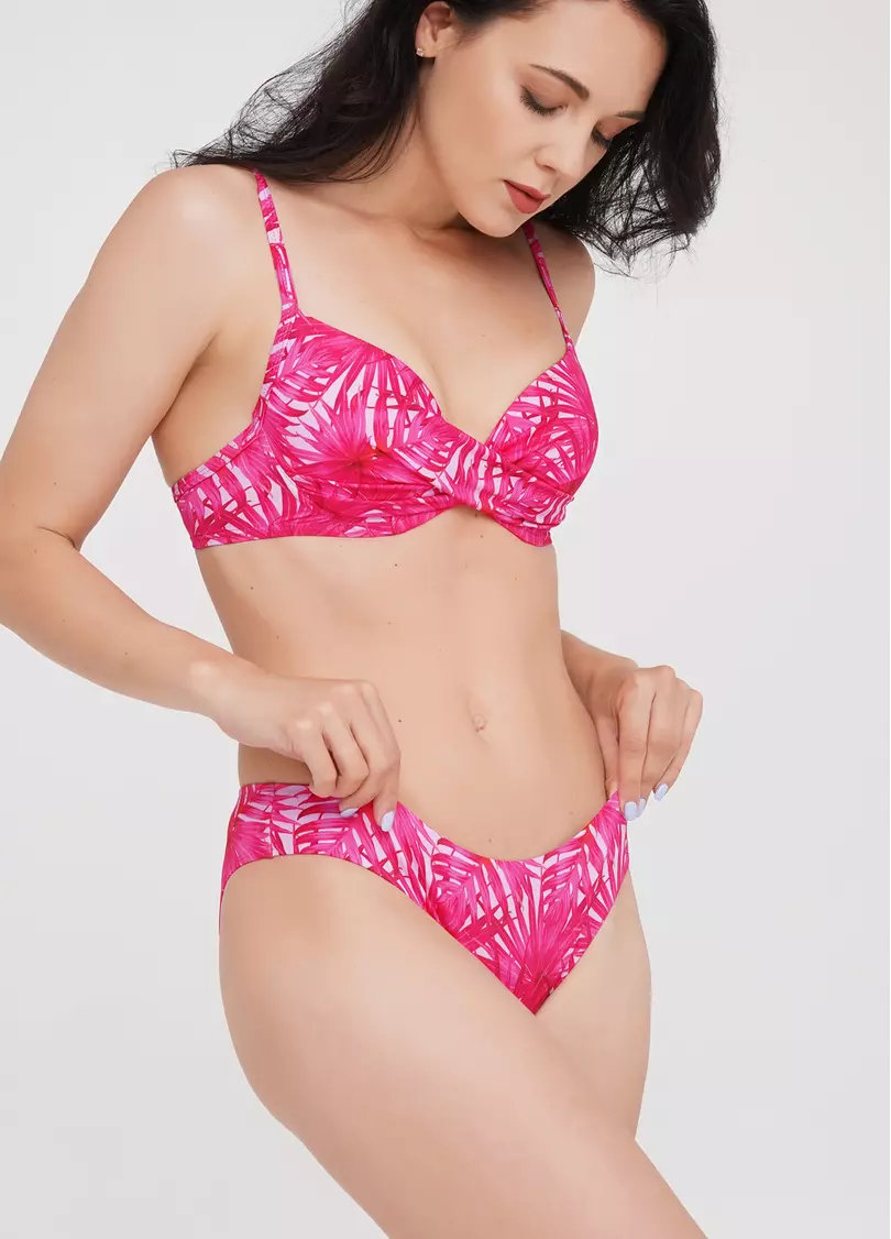Класичні труси-бікіні з принтом Isida Swim 2301/20 (маджента)