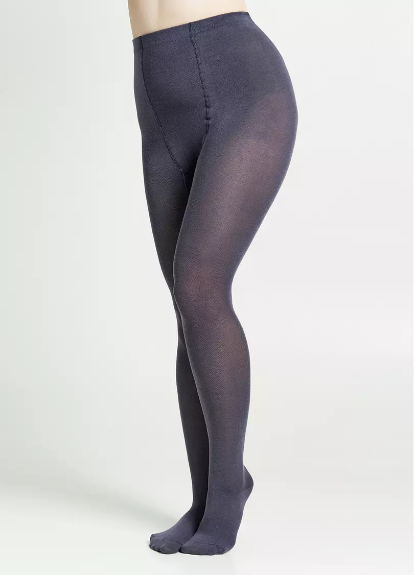 Хлопковые колготки больших размеров MOLLY 200 fumo (серый)