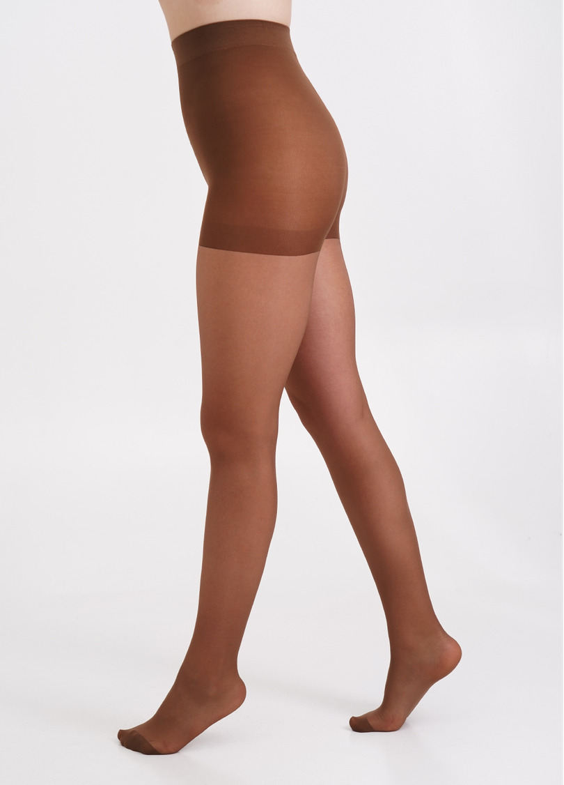 Колготки с подтягивающими шортиками больших размеров PERFECT BODY 40 XXL cappuccino (коричневый)