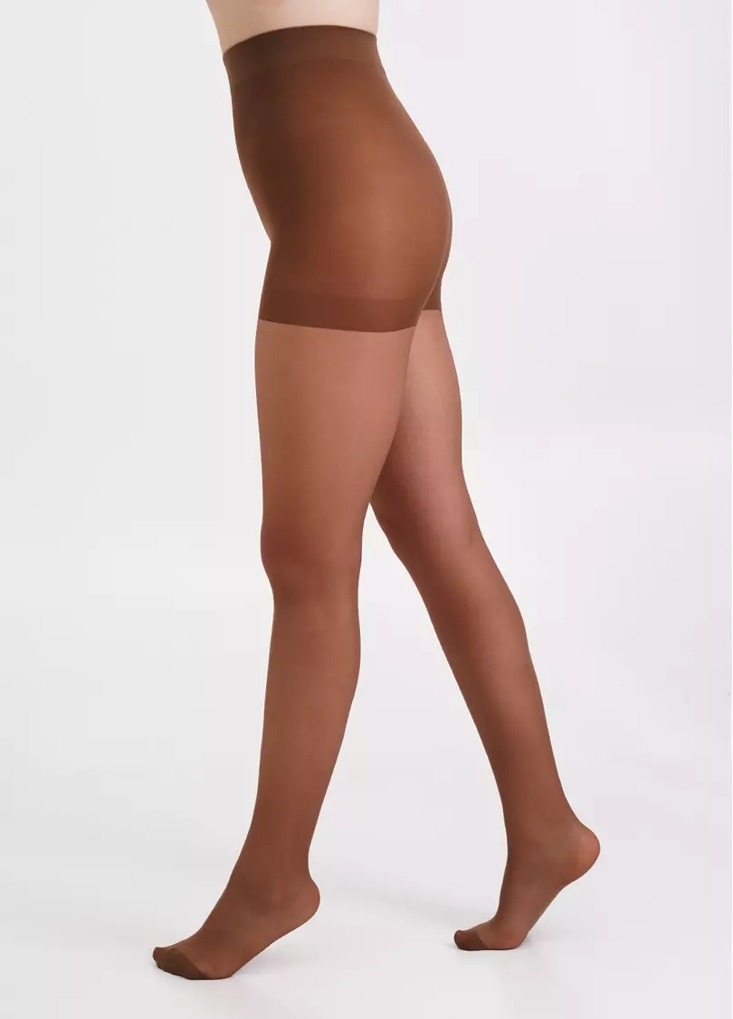 Колготки с подтягивающими шортиками больших размеров PERFECT BODY 40 XXL cappuccino (коричневый)