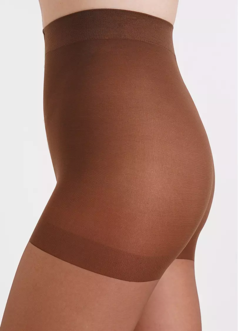 Колготки с подтягивающими шортиками больших размеров PERFECT BODY 40 XXL cappuccino (коричневый)