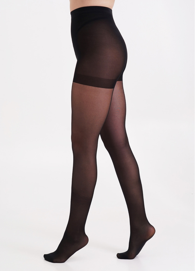 Колготки з підтягуючими шортиками великих розмірів PERFECT BODY 40 XXL nero (чорний)