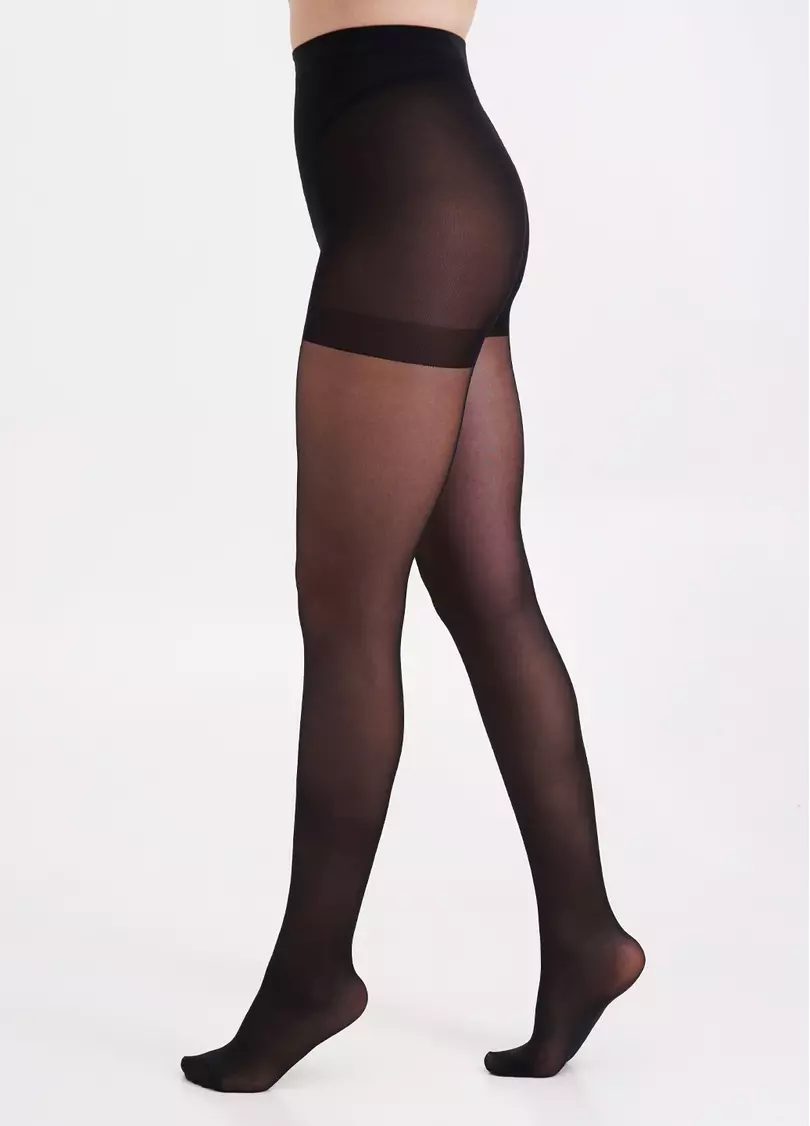 Колготки з підтягуючими шортиками великих розмірів PERFECT BODY 40 XXL nero (чорний)