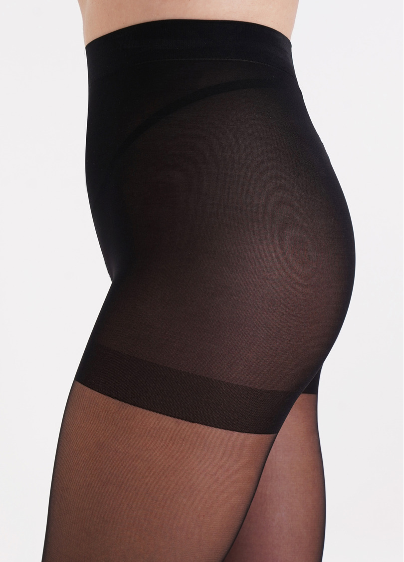 Колготки з підтягуючими шортиками великих розмірів PERFECT BODY 40 XXL nero (чорний)