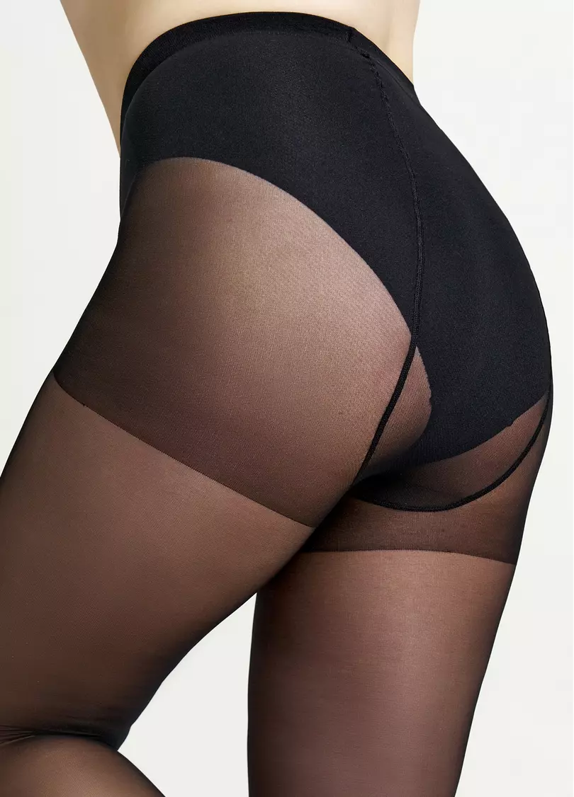 Классические колготки больших размеров POSITIVE STYLE 20 nero (черный)