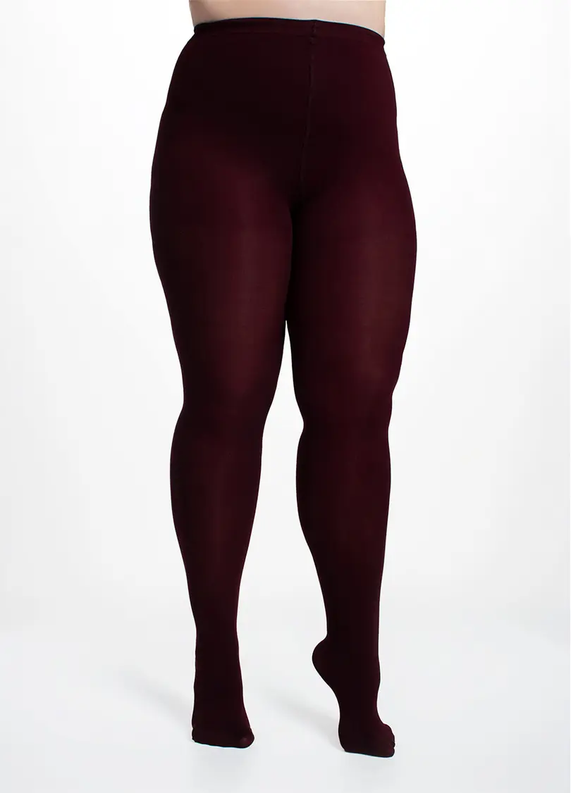 Жіночі колготки великих розмірів POSITIVE MICRO 70 marsala (бордовий)