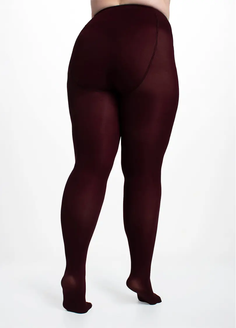 Жіночі колготки великих розмірів POSITIVE MICRO 70 marsala (бордовий)