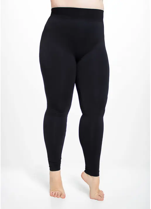 Легінси великих розмірів POSITIVE LEGGINGS black (чорний)
