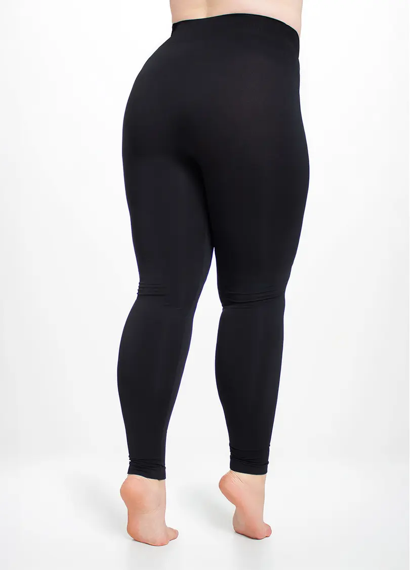 Легінси великих розмірів POSITIVE LEGGINGS black (чорний)