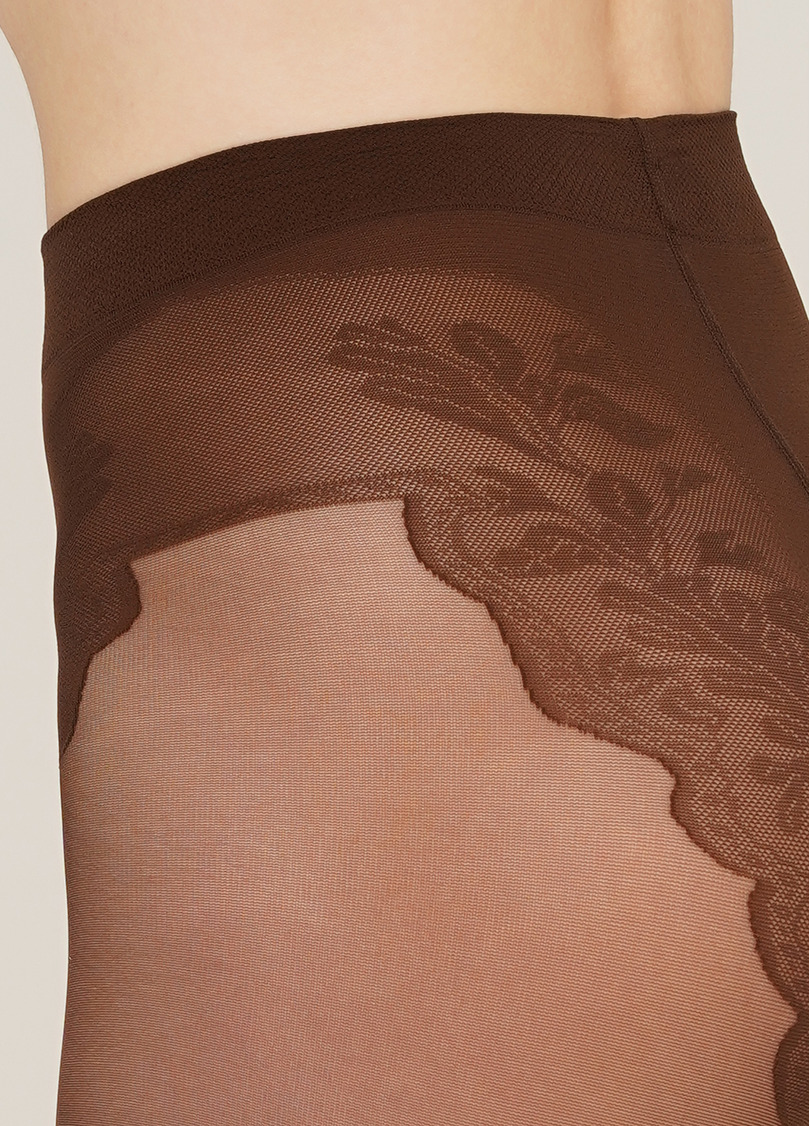 Колготки с ажурными труcиками Bikini 40 den (cappuccino)