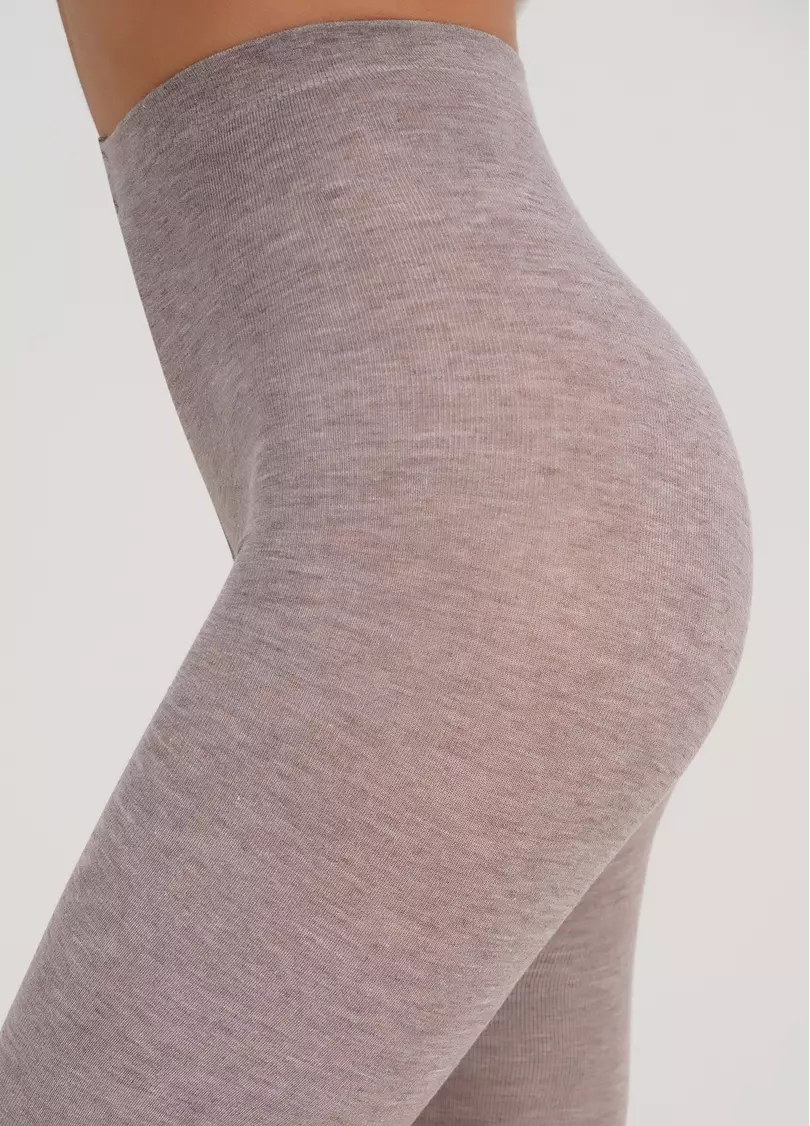 Колготки теплі з віскози CASHMERE TOUCH safari (сірий)