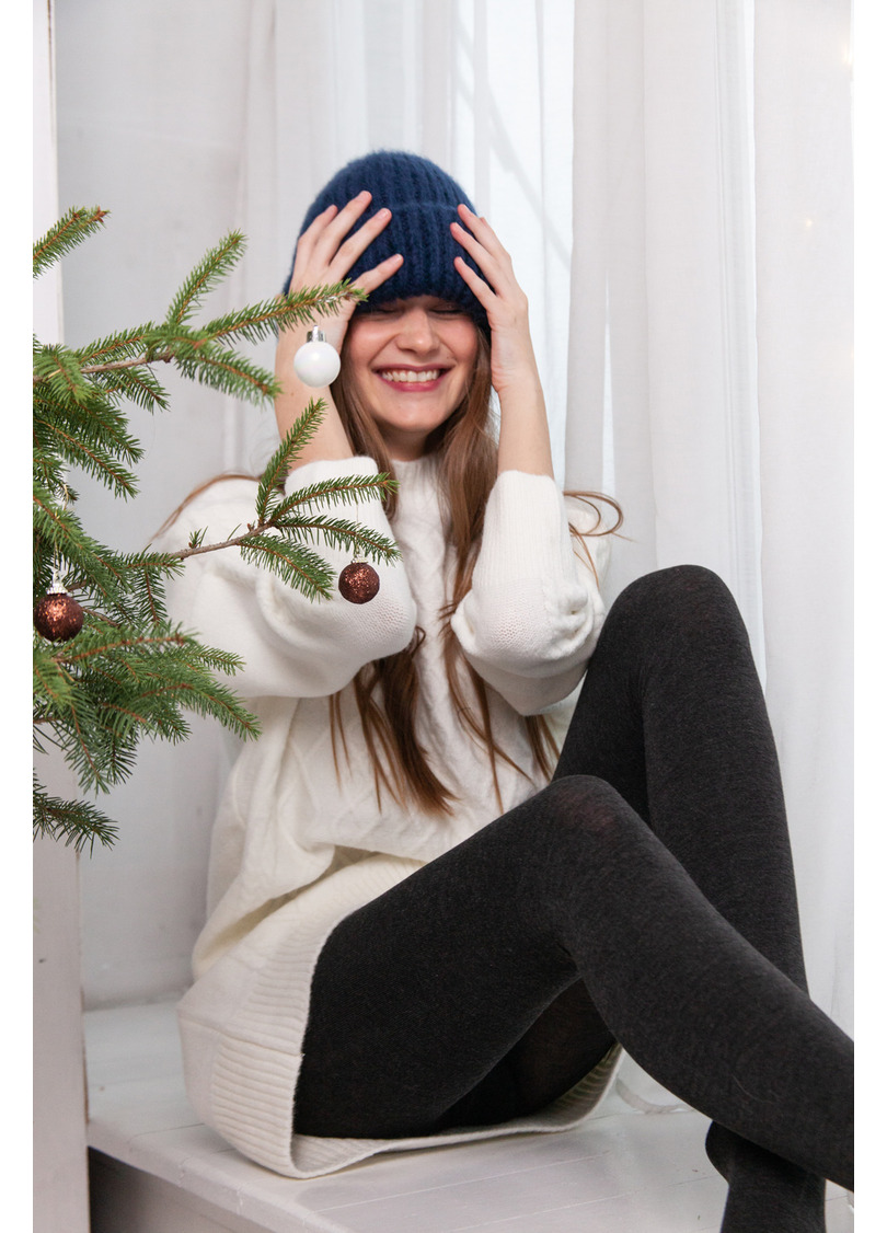 Колготки теплые из вискозы CASHMERE TOUCH (stone)