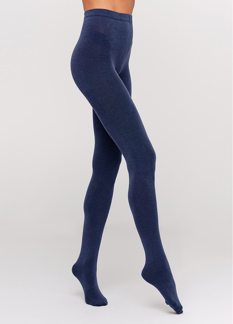 Колготки бавовняні без шортиків Delicate Cotton 150 den (navy)