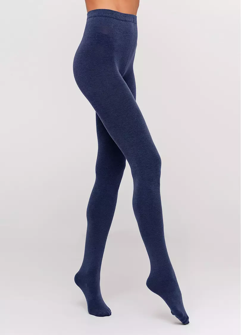 Колготки бавовняні без шортиків Delicate Cotton 150 den (navy)