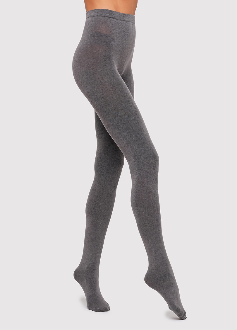 Колготки бавовняні без шортиків Delicate Cotton 150 shark (сірий)