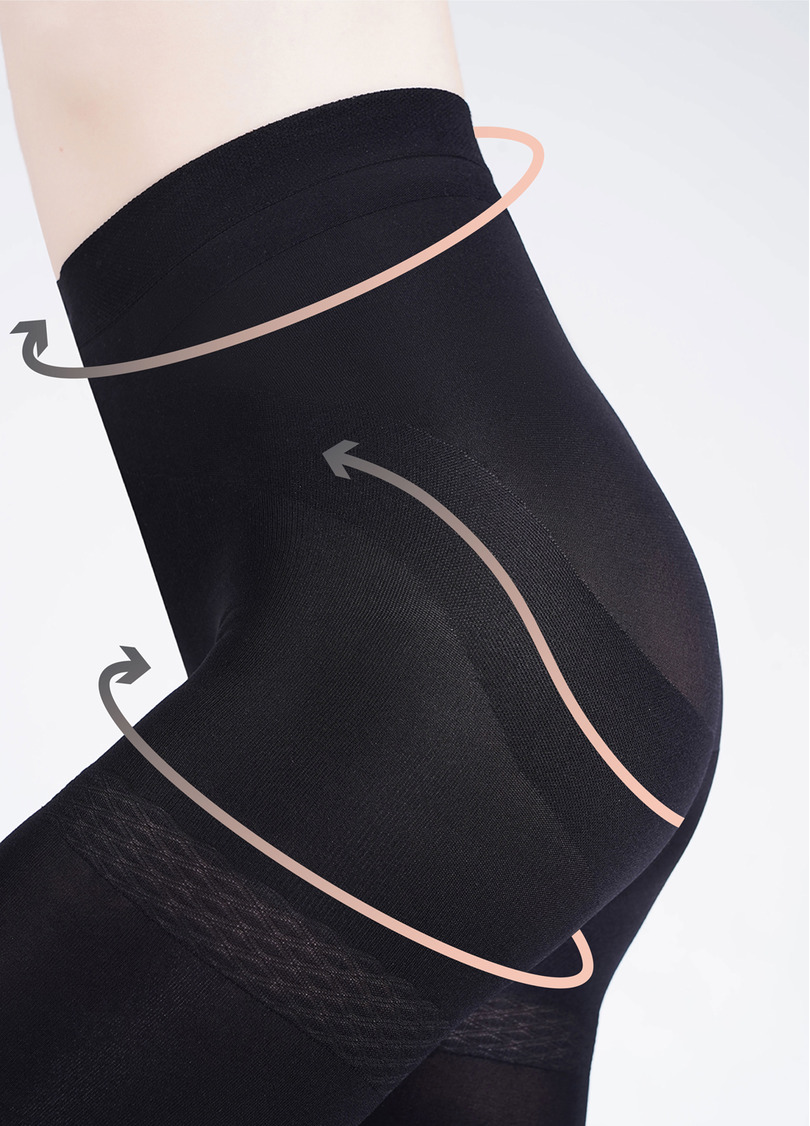 Колготки с моделирующими шортиками Effect Up 100 den (nero)