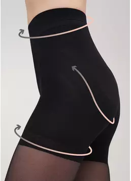 Колготки с моделирующими шортиками Effect Up 40 den (nero)