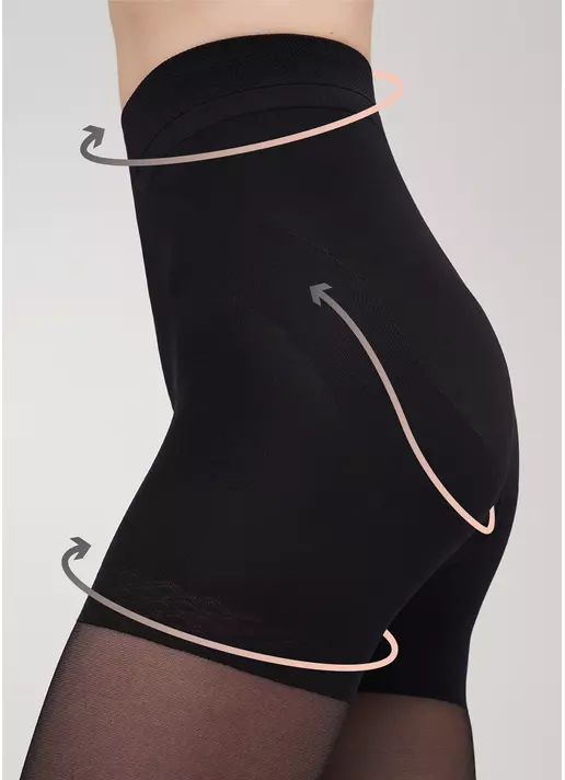 Колготки с моделирующими шортиками Effect Up 40 den (nero)