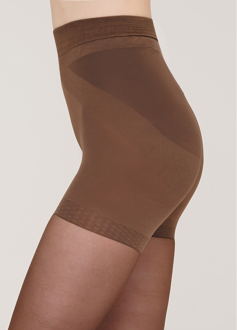Колготки моделюючі з ефектним швом Effect Up Chic Line 20 den (cappuccino)