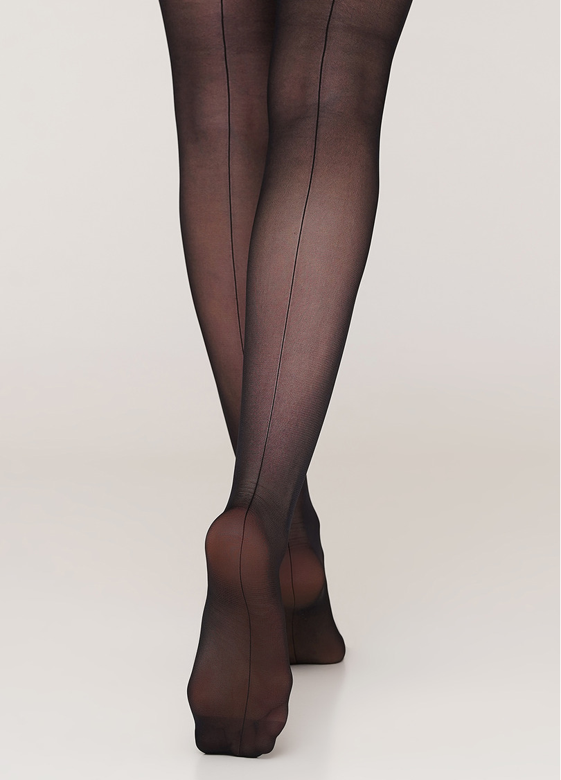 Колготки моделюючі з ефектним швом Effect Up Chic Line 20 den (nero)